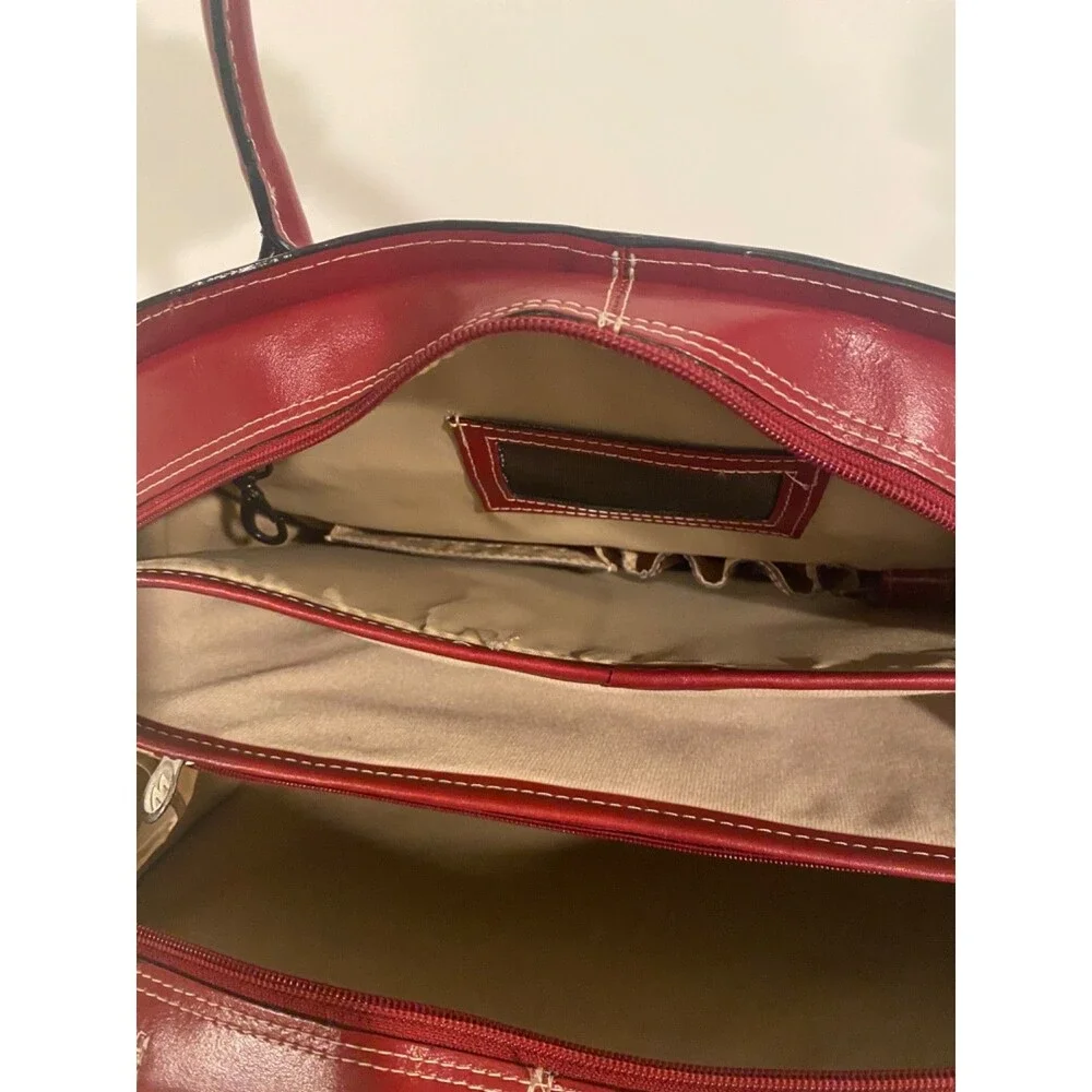 McKlein Glen Ellyn Red Leather 15